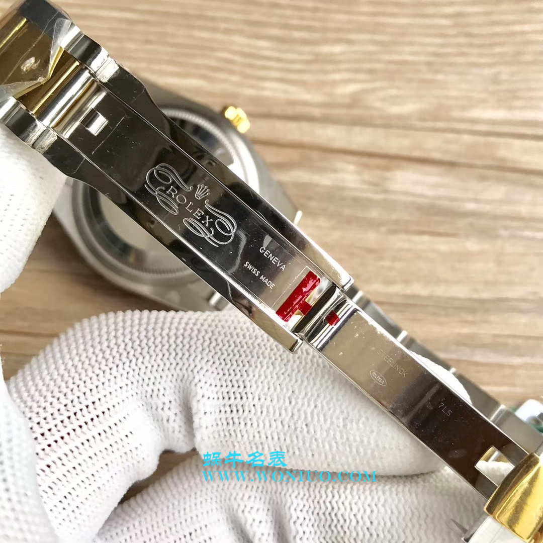 【DJ一比一超高仿手表】劳力士36日志型系列116233、116203、116233黑盘镶钻蚝式表带腕表 / R069