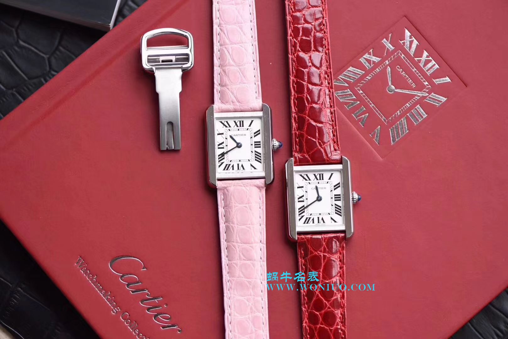 【独家视频测评K11厂一比一超A高仿手表】卡地亚坦克系列 W5200000 粉面女士石英腕表 / KAD008