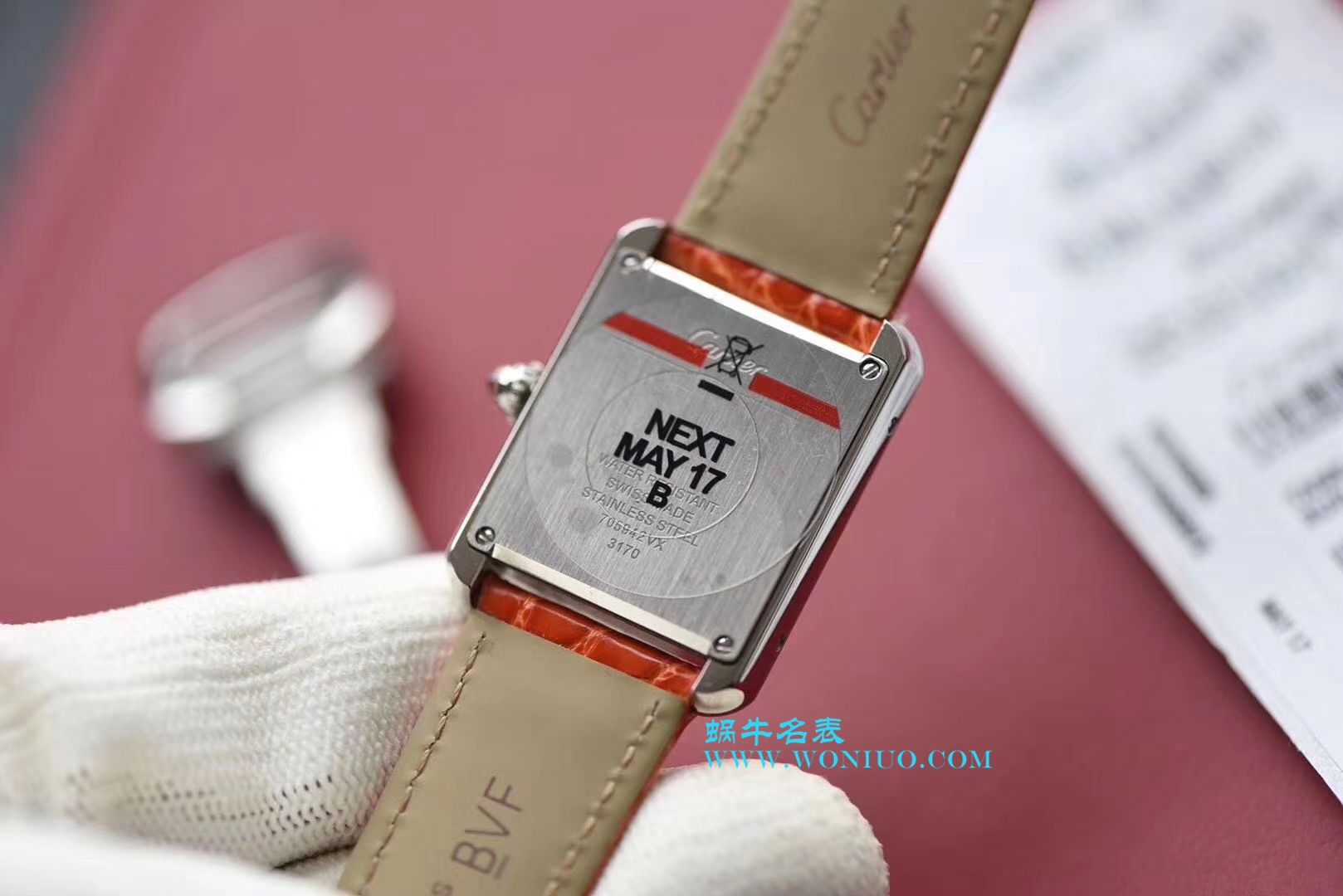 【独家视频测评K11厂一比一超A高仿手表】卡地亚坦克系列 W5200000 粉面女士石英腕表 / KAD008