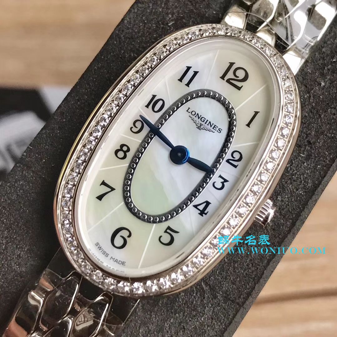 【视频评测KZ台湾厂超A高精仿手表】浪琴优雅圆舞曲系列L2.305.4.87.6女士石英腕表 / LAC043