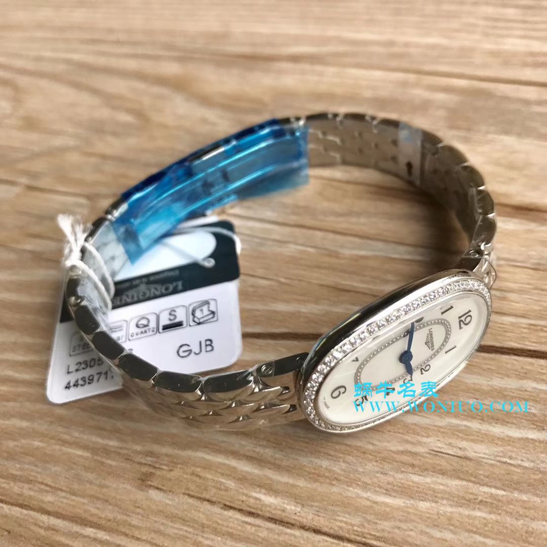 【视频评测KZ台湾厂超A高精仿手表】浪琴优雅圆舞曲系列L2.305.4.87.6女士石英腕表 / LAC043