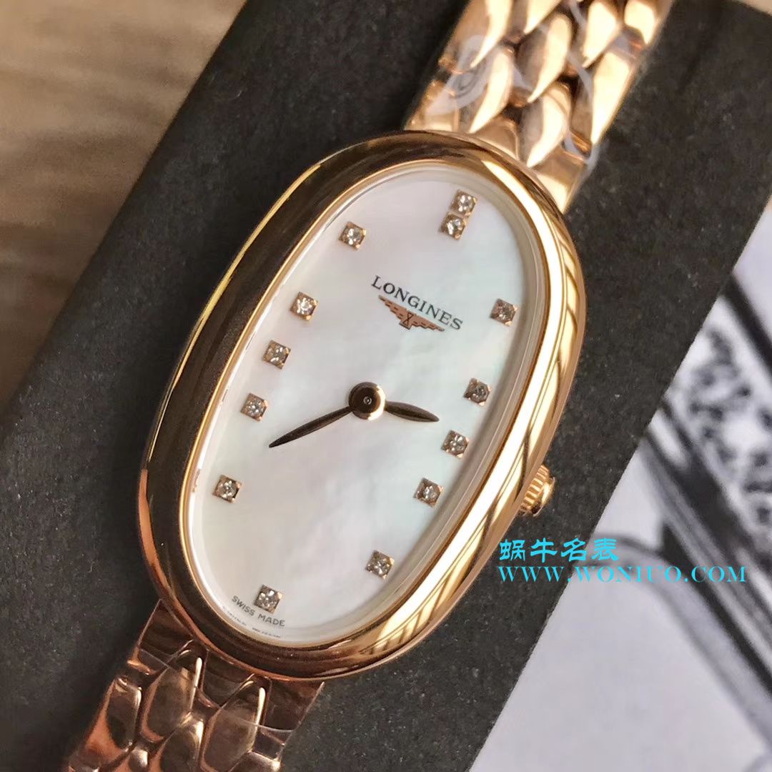 【视频评测KZ台湾厂超A高精仿手表】浪琴优雅圆舞曲系列L2.305.4.87.6女士石英腕表 / LAC043