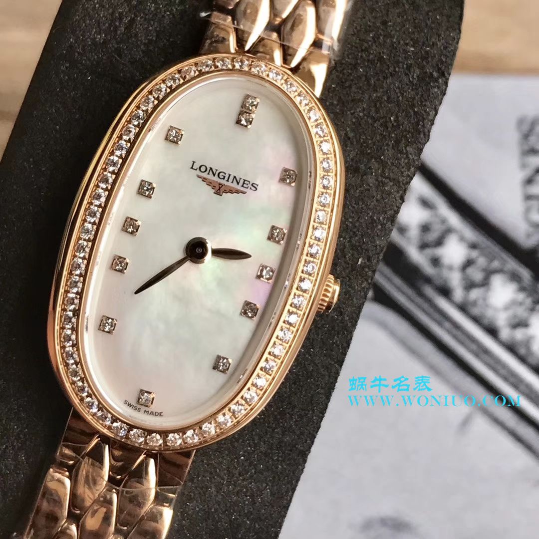 【视频评测KZ台湾厂超A高精仿手表】浪琴优雅圆舞曲系列L2.305.4.87.6女士石英腕表 / LAC043