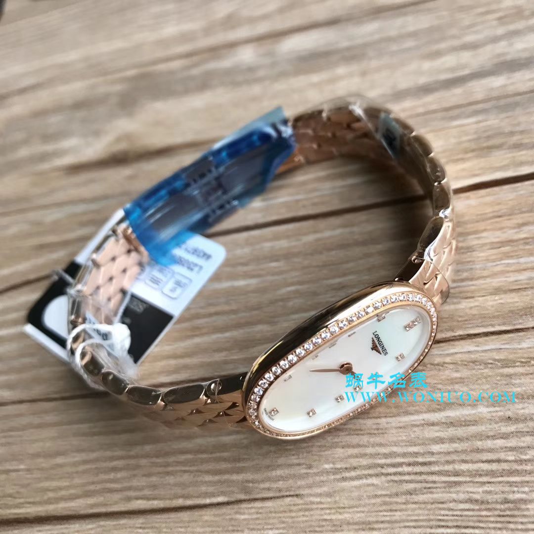 【视频评测KZ台湾厂超A高精仿手表】浪琴优雅圆舞曲系列L2.305.4.87.6女士石英腕表 / LAC043