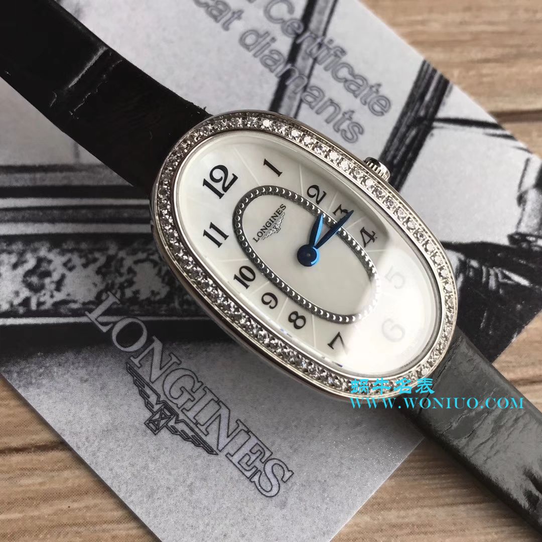 【视频评测KZ台湾厂超A高精仿手表】浪琴优雅圆舞曲系列L2.305.4.87.6女士石英腕表 / LAC043