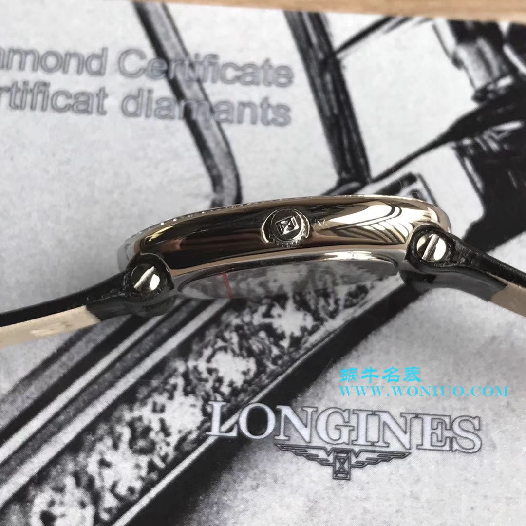 【视频评测KZ台湾厂超A高精仿手表】浪琴优雅圆舞曲系列L2.305.4.87.6女士石英腕表 / LAC043