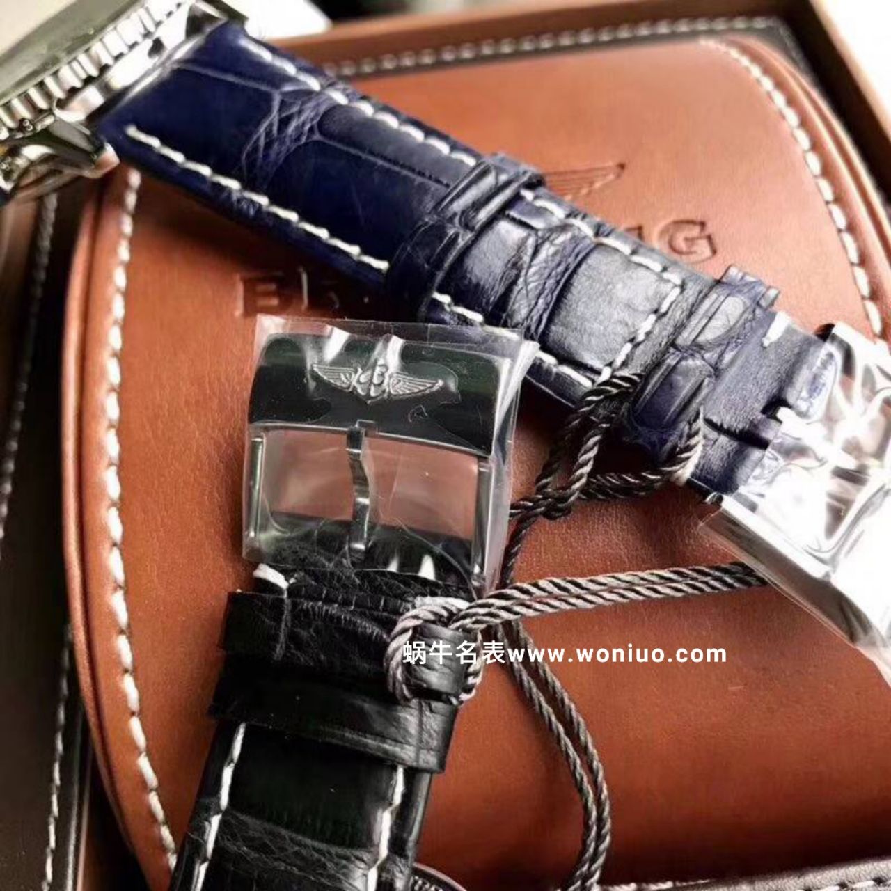 款堪称百年经典！百年灵航空计时原单货蓝面+黑面+皮带+钢带A1332412|C942|451A / BL083