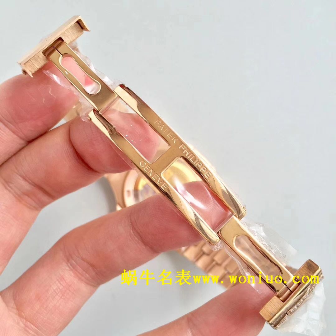 DM新品 百达翡丽复刻高仿满天星 方钻 运动系列鹦鹉螺5719/1G-001 / BD225