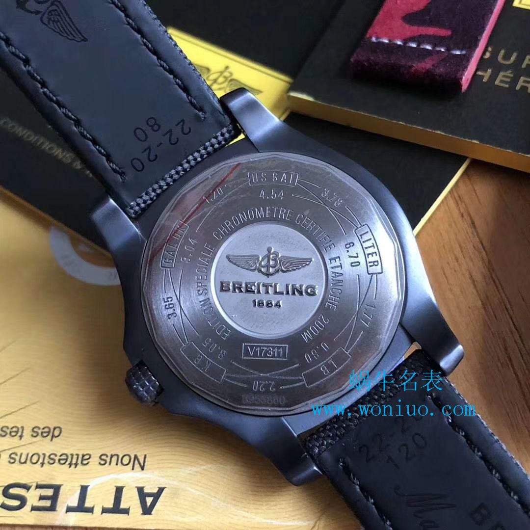 原单新款，百年灵复仇者黑鸟，44mm，原厂钛金属表壳 / BL087