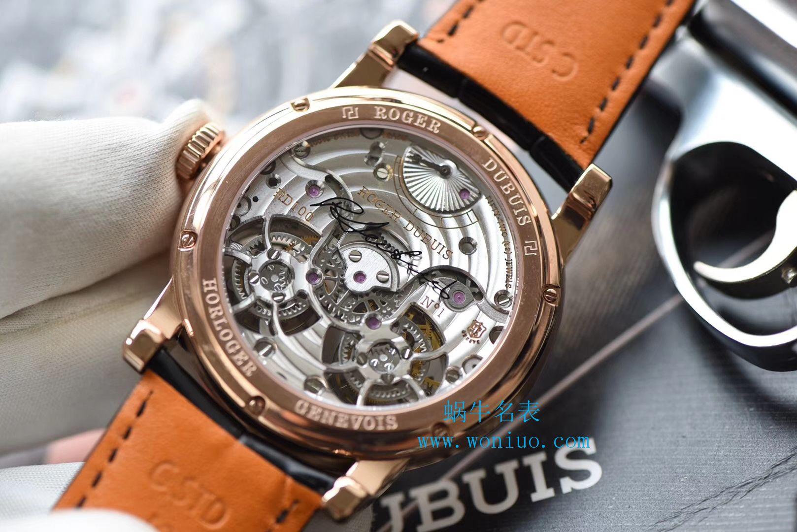 罗杰杜彼致敬系列真双陀飞轮 行业唯一一款搭载双飞轮的顶级复刻高仿腕表 / LJ022