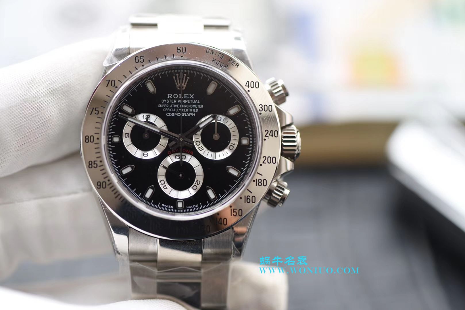 【N厂最新神作～原装结构4130迪通拿】劳力士宇宙计型迪通拿最好复刻高仿手表116520-78590 黑盘腕表(黑钢迪) / R216