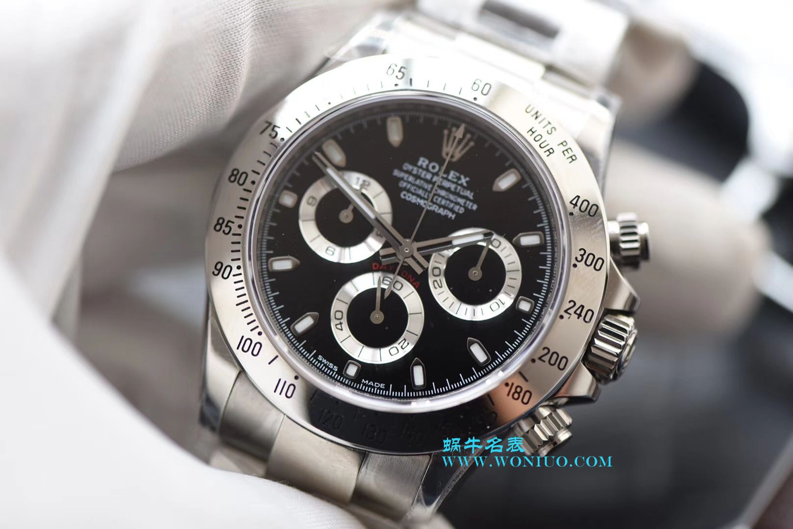 【N厂最新神作～原装结构4130迪通拿】劳力士宇宙计型迪通拿最好复刻高仿手表116520-78590 黑盘腕表(黑钢迪) / R216