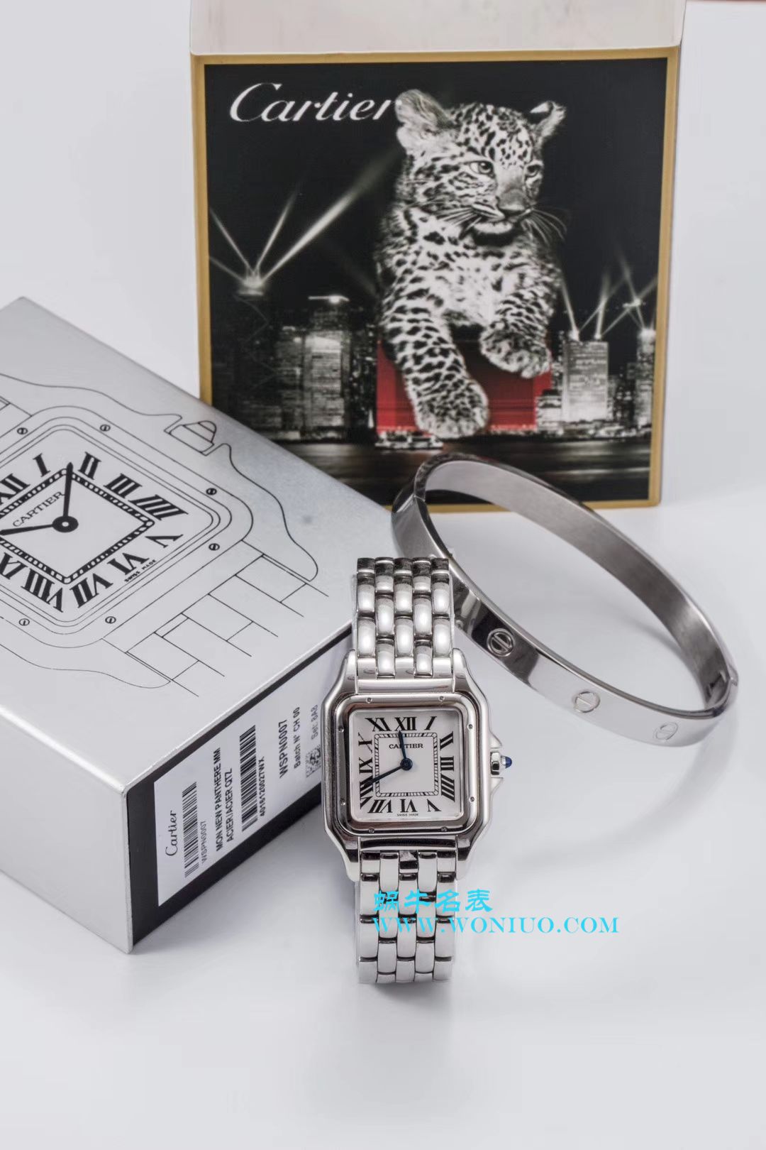 DJ Factory 卡地亚猎豹系列腕表--型号复刻高仿WSPN0007 PANTHÈRE DE CARTIER系列卡地亚猎豹腕表 / K159