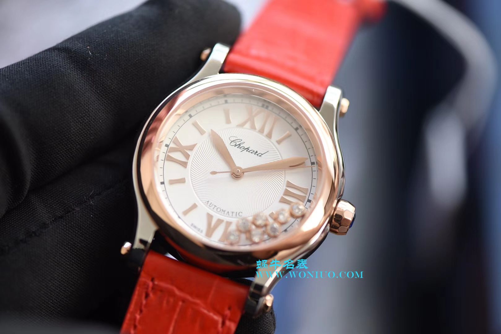 萧邦 HAPPY SPORT MEDIUM AUTOMATIC系列 278559-3001 顶级复刻高仿女士手表 / XB015