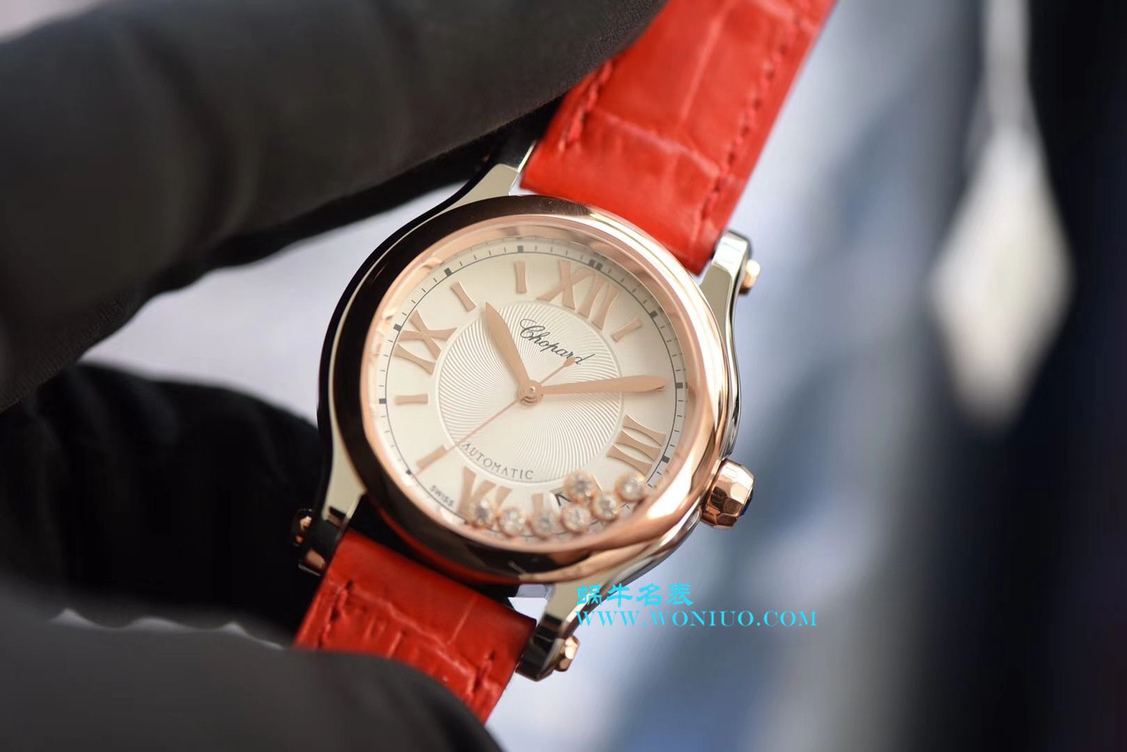 萧邦 HAPPY SPORT MEDIUM AUTOMATIC系列 278559-3001 顶级复刻高仿女士手表 / XB015