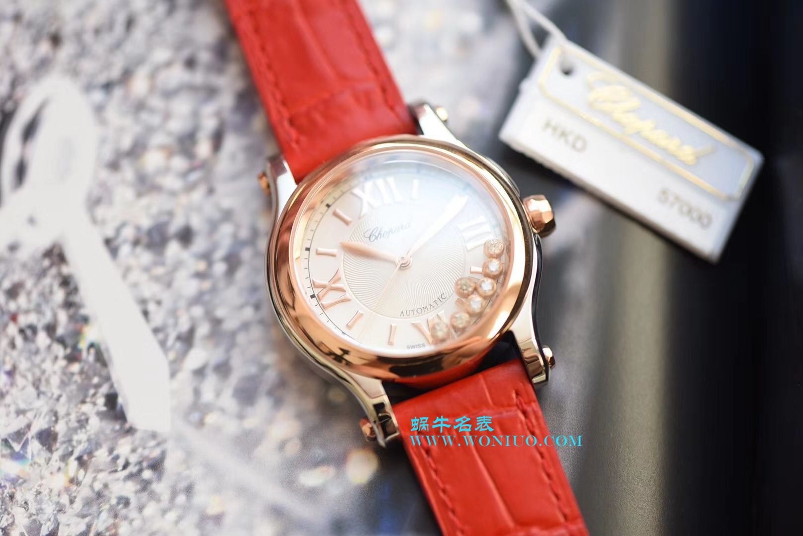 萧邦 HAPPY SPORT MEDIUM AUTOMATIC系列 278559-3001 顶级复刻高仿女士手表 / XB015