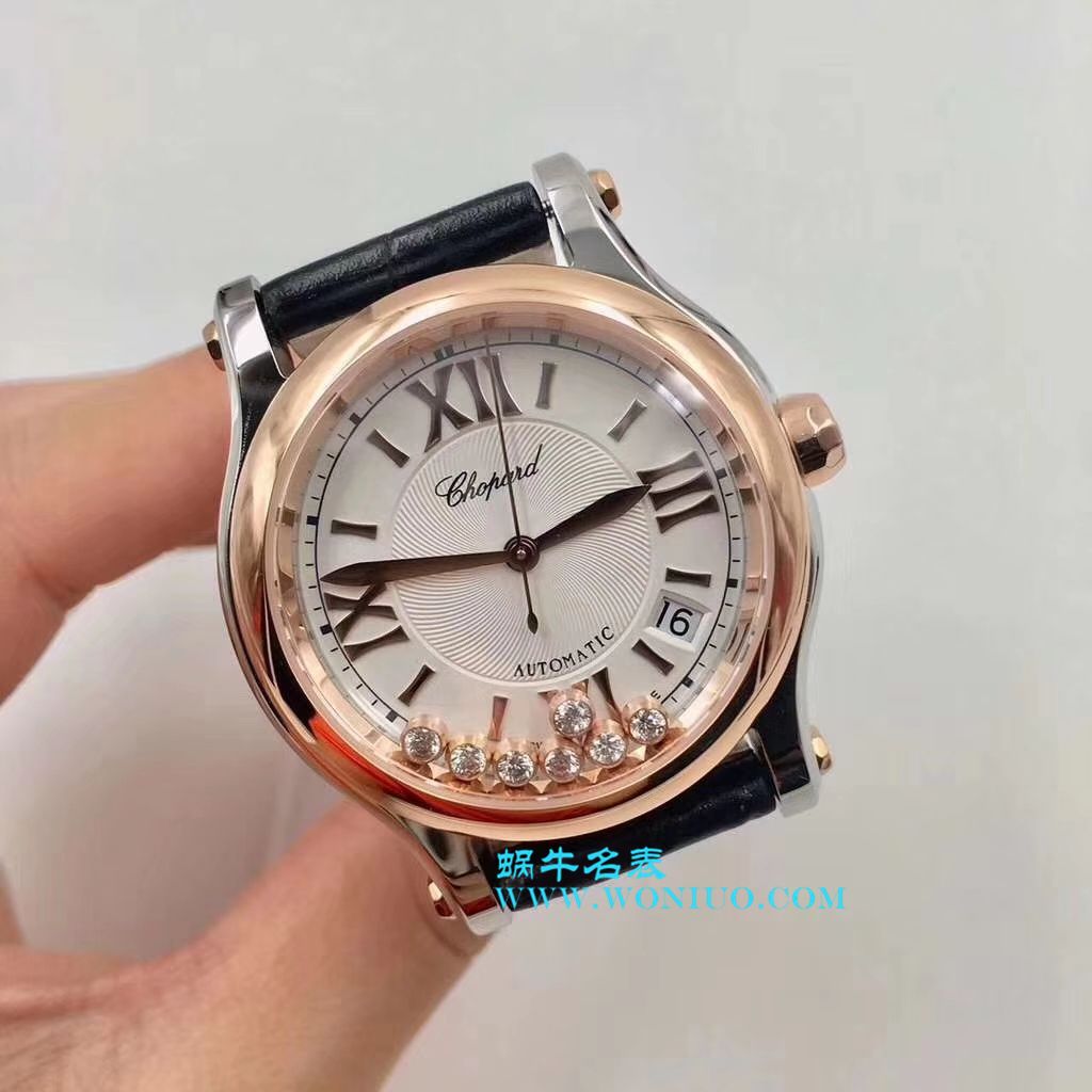 萧邦 HAPPY SPORT MEDIUM AUTOMATIC系列 278559-3001 顶级复刻高仿女士手表 / XB015