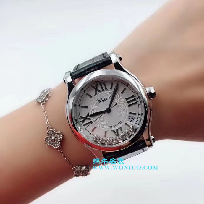 萧邦 HAPPY SPORT MEDIUM AUTOMATIC系列 278559-3001 顶级复刻高仿女士手表 / XB015