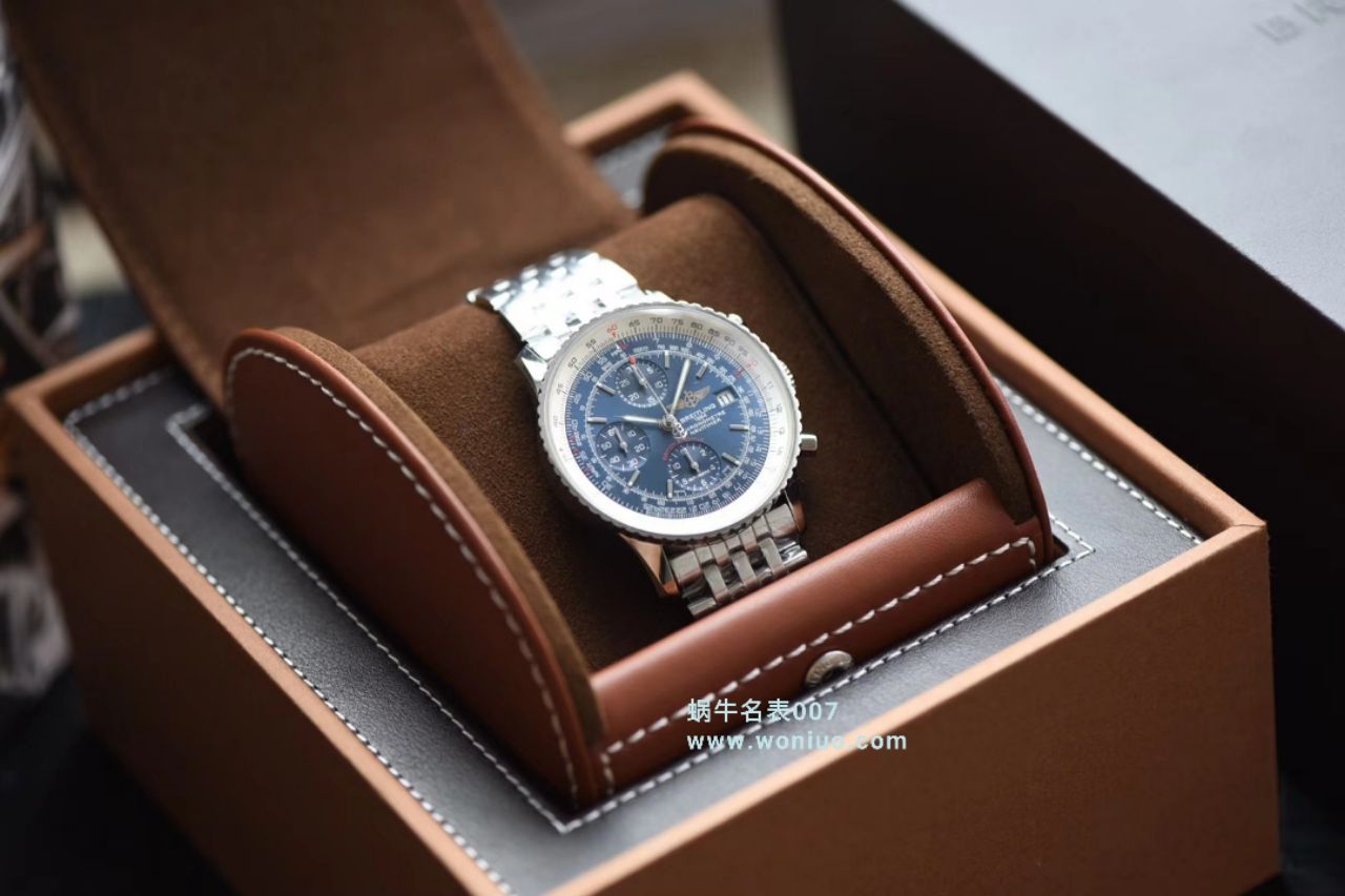 款堪称百年经典！百年灵航空计时原单货蓝面+黑面+皮带+钢带A1332412|C942|451A / BL083