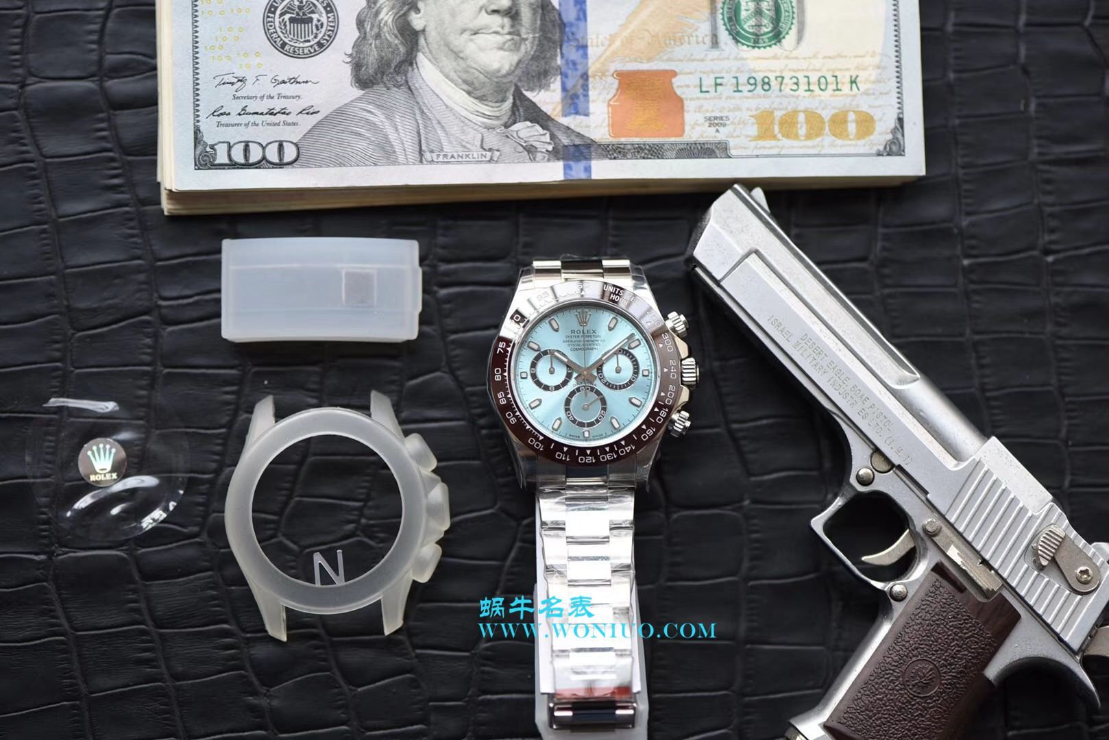 【N厂一比一超A高仿手表】劳力士宇宙计型迪通拿系列116506-78596冰蓝盘棕面计时外圈腕表 / R236