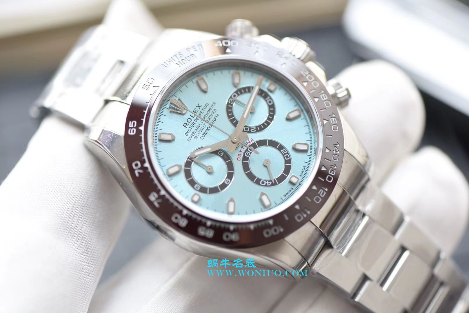 【N厂一比一超A高仿手表】劳力士宇宙计型迪通拿系列116506-78596冰蓝盘棕面计时外圈腕表 / R236