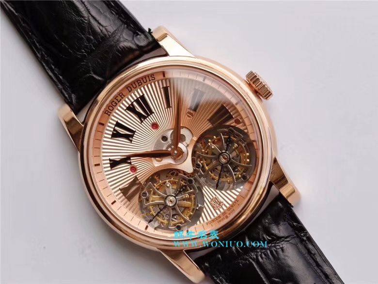 罗杰杜彼致敬系列真双陀飞轮 行业唯一一款搭载双飞轮的顶级复刻高仿腕表 / LJ022