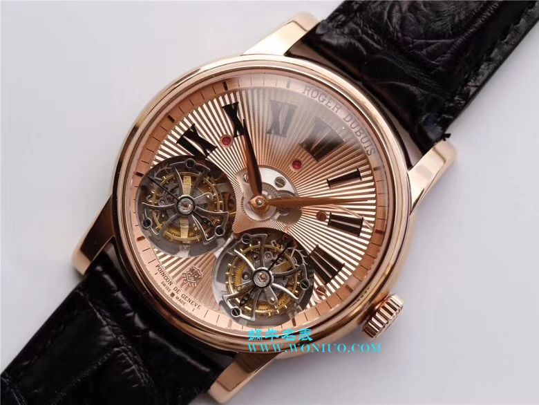 罗杰杜彼致敬系列真双陀飞轮 行业唯一一款搭载双飞轮的顶级复刻高仿腕表 / LJ022