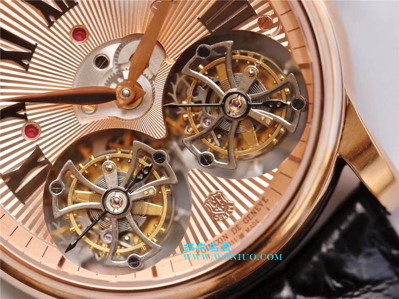 罗杰杜彼致敬系列真双陀飞轮 行业唯一一款搭载双飞轮的顶级复刻高仿腕表 / LJ022