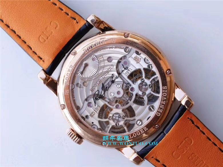 罗杰杜彼致敬系列真双陀飞轮 行业唯一一款搭载双飞轮的顶级复刻高仿腕表 / LJ022