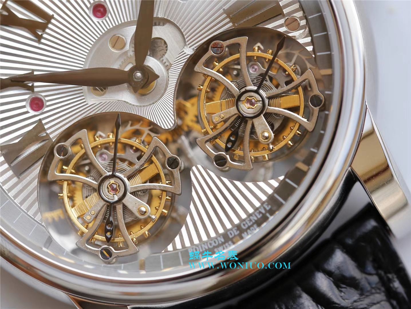 罗杰杜彼致敬系列真双陀飞轮 行业唯一一款搭载双飞轮的顶级复刻高仿腕表 / LJ022