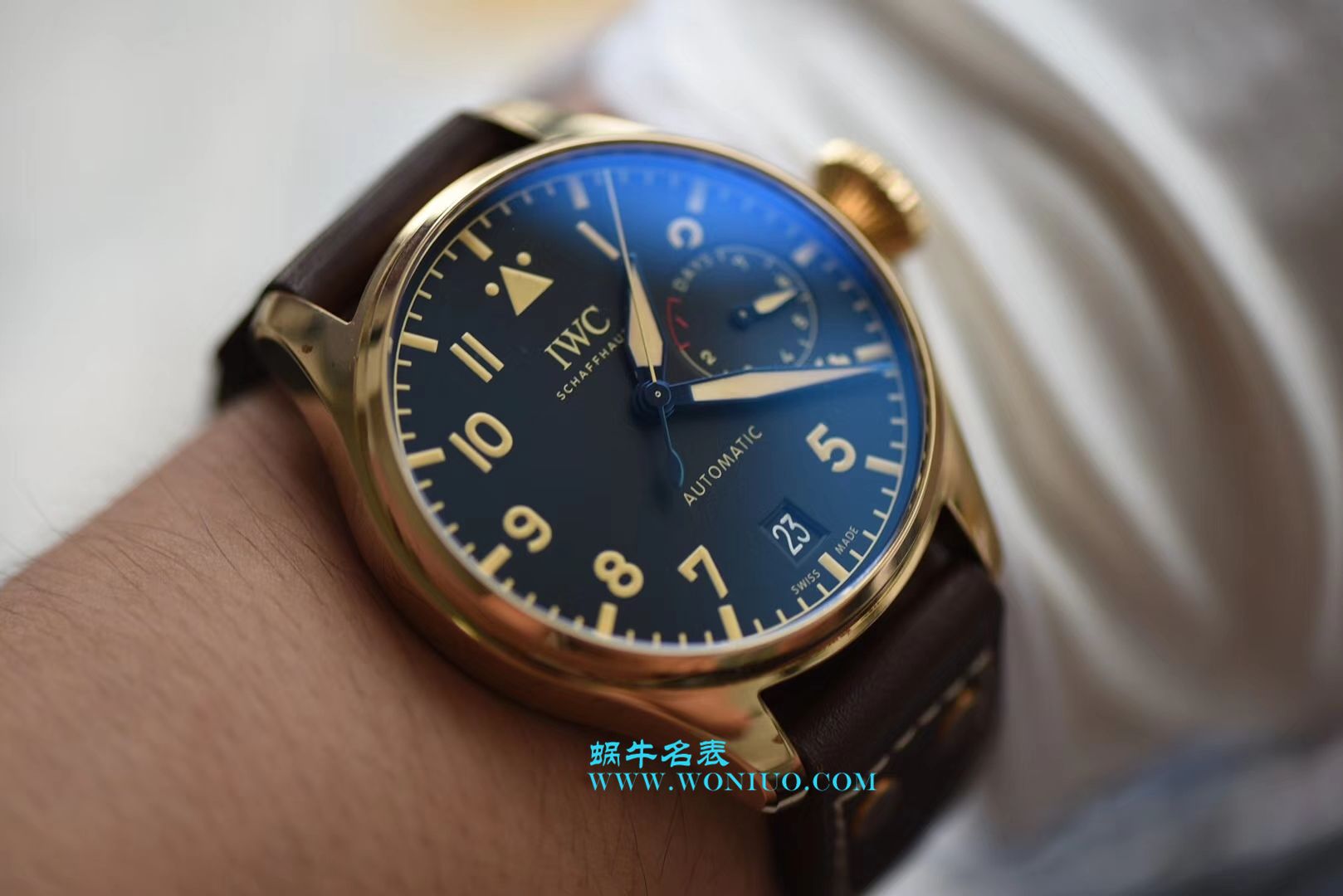 ZF新品--万国IWC空中霸主复刻高仿（大飞行员）系列——IW501005青铜腕表 / WG169