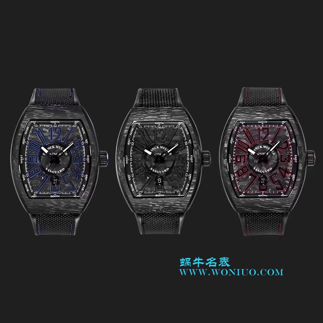 法穆兰FRANCK MULLER复刻高仿再创新作V45在夜幕低垂之时，Vanguard Carbon  fibre 展现充满未来感的外型，令人耳目一新 / FL026
