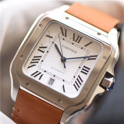 【V6厂一比一超A顶级高仿手表】卡地亚山度士系列WSSA0009男女情侣腕表