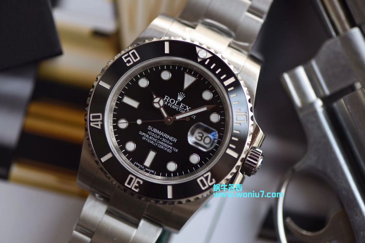 【视频解析DJ一比一超A顶级复刻高仿手表】劳力士潜航者型系列116610LN-97200 黑盘腕表(黑水鬼) / R239