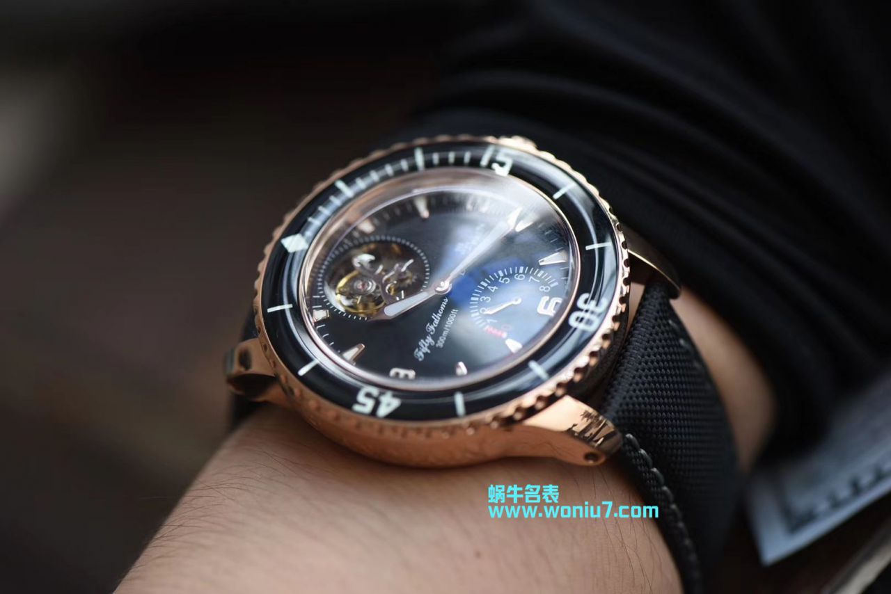 【JB一比一超A复刻高仿手表】宝珀五十噚系列5025-3630-52A陀飞轮腕表 / BP055