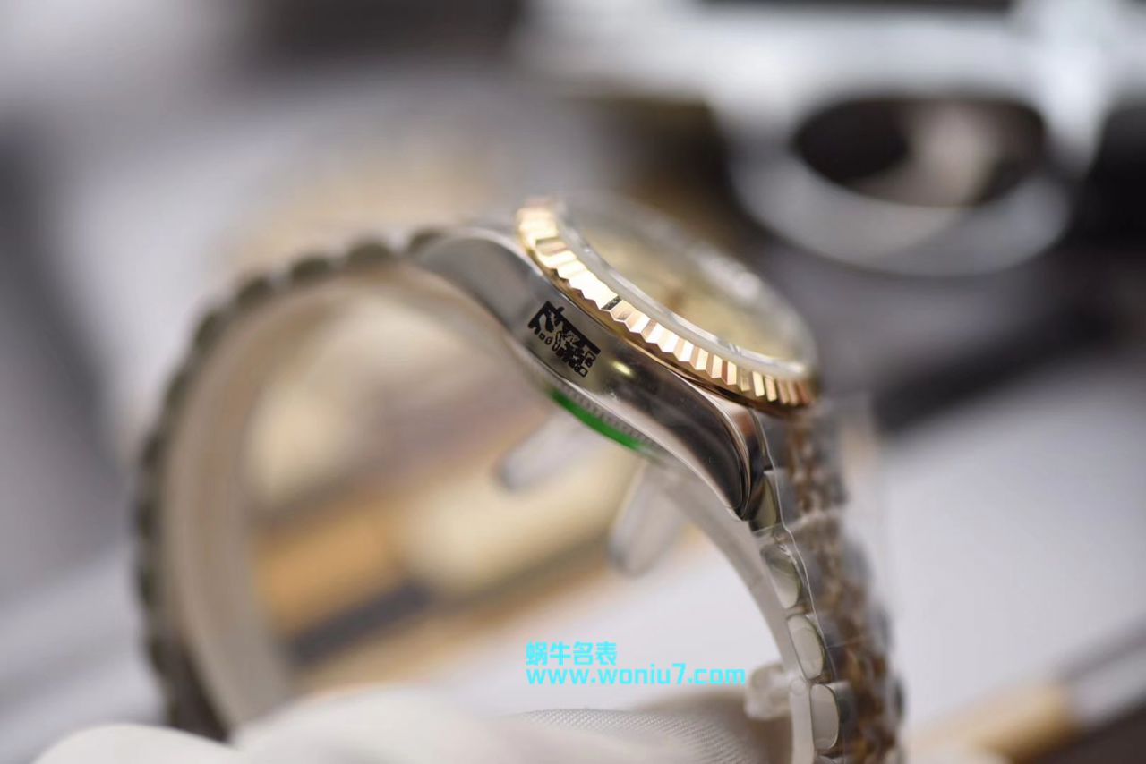 【包金款】劳力士女装日志型复刻高仿179173（条钉）279173（钻钉）香槟面腕表 / R250