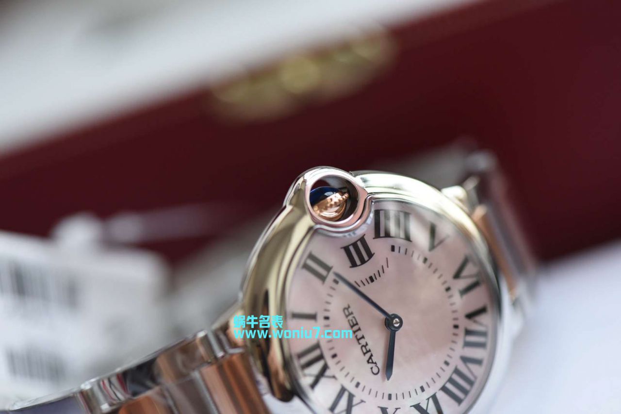 V6工厂～顶级复刻高仿蓝气球鼻祖工厂女装36MM直径间金石英款美艳天然贝母表面 / K171