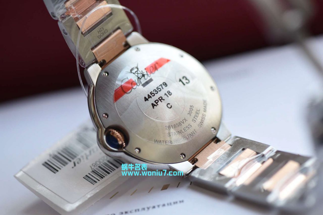 V6工厂～顶级复刻高仿蓝气球鼻祖工厂女装36MM直径间金石英款美艳天然贝母表面 / K171