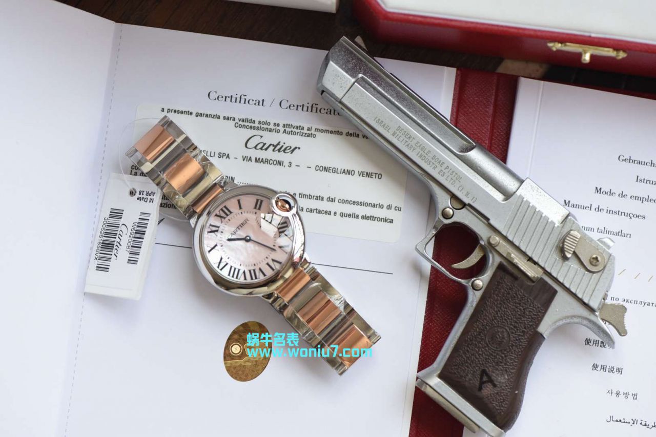 V6工厂～顶级复刻高仿蓝气球鼻祖工厂女装36MM直径间金石英款美艳天然贝母表面 / K171