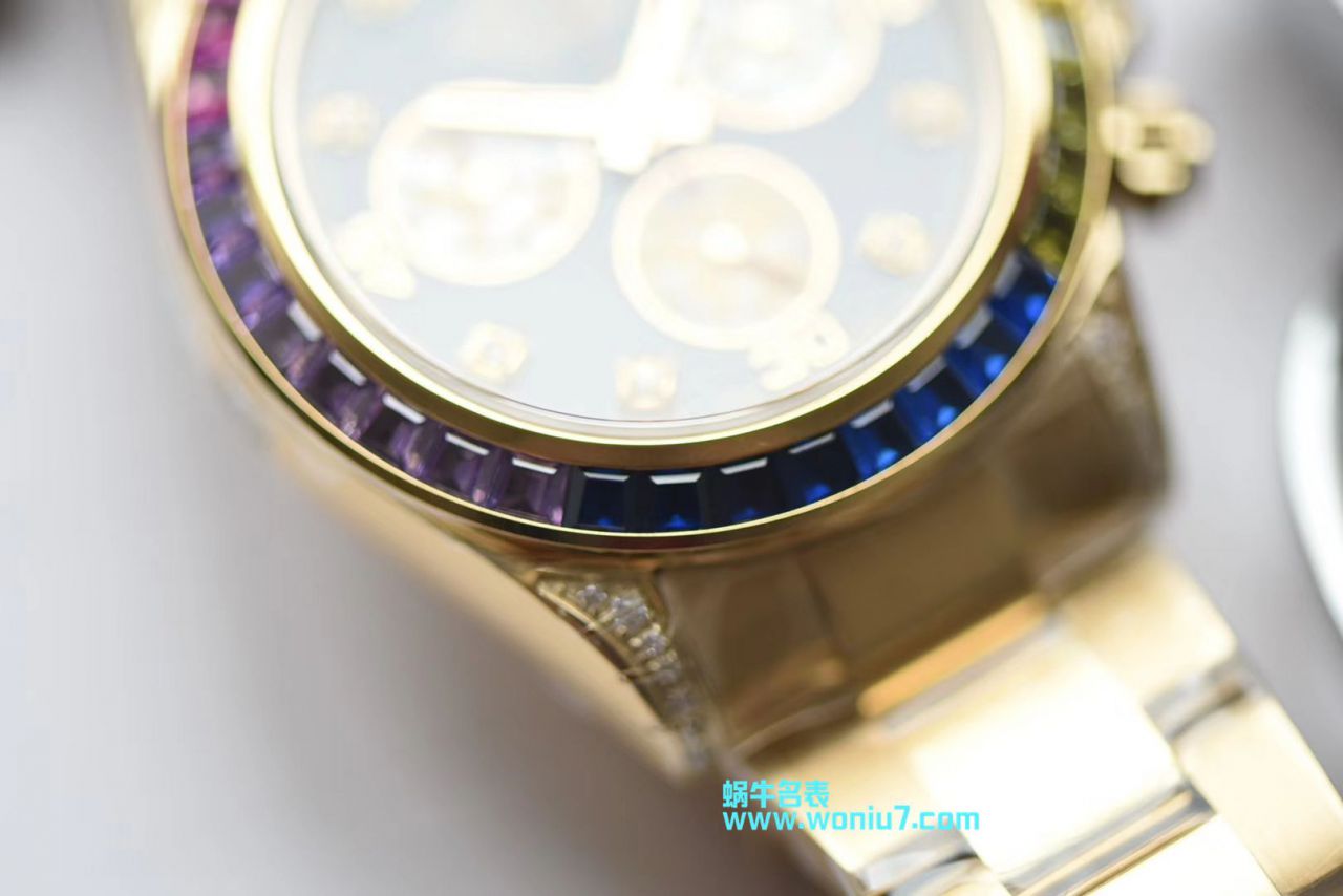 【台湾厂一比一超A克隆高仿手表】劳力士宇宙计型彩虹迪通拿系列116595 RBOW腕表 / R243