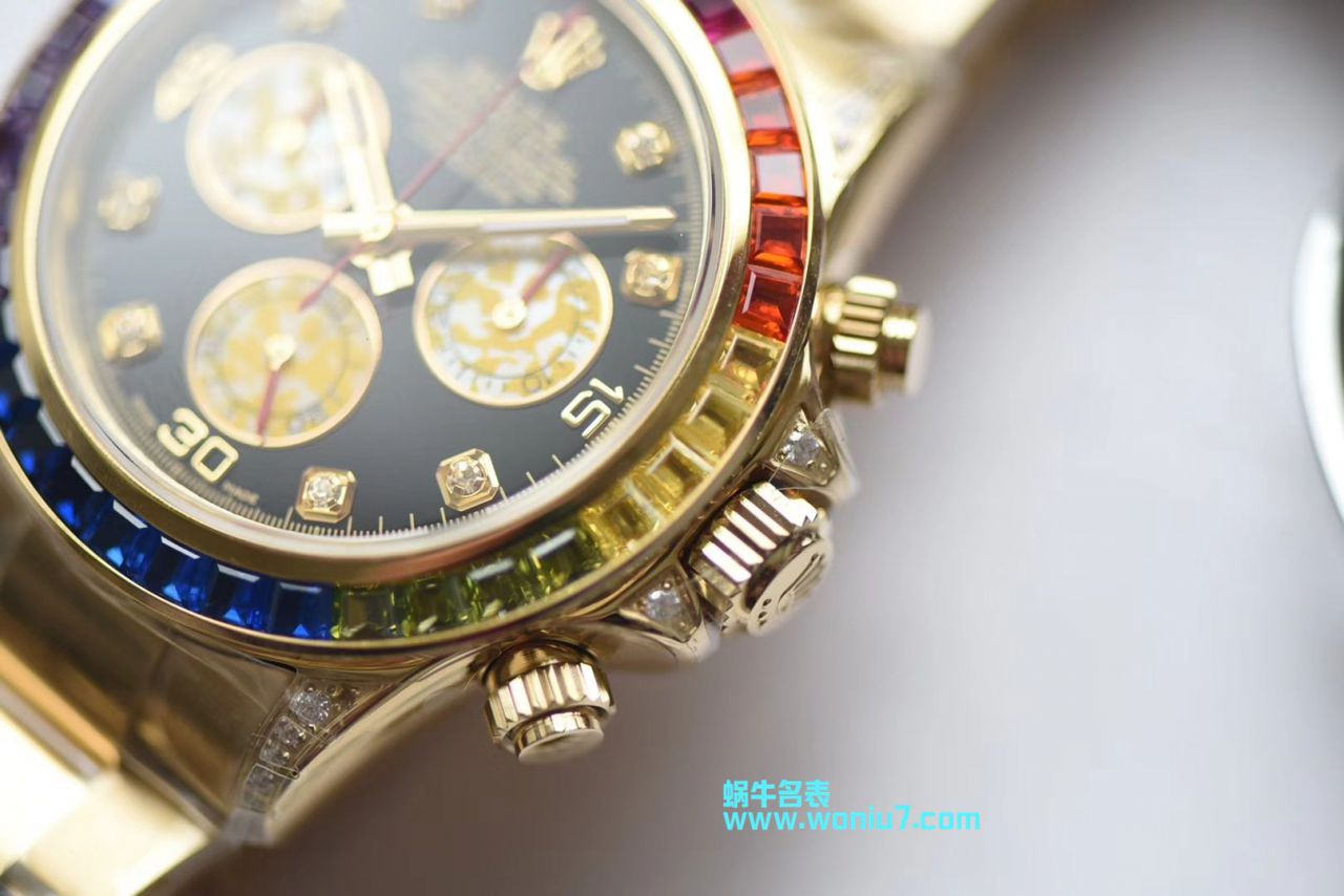【台湾厂一比一超A克隆高仿手表】劳力士宇宙计型彩虹迪通拿系列116595 RBOW腕表 / R243