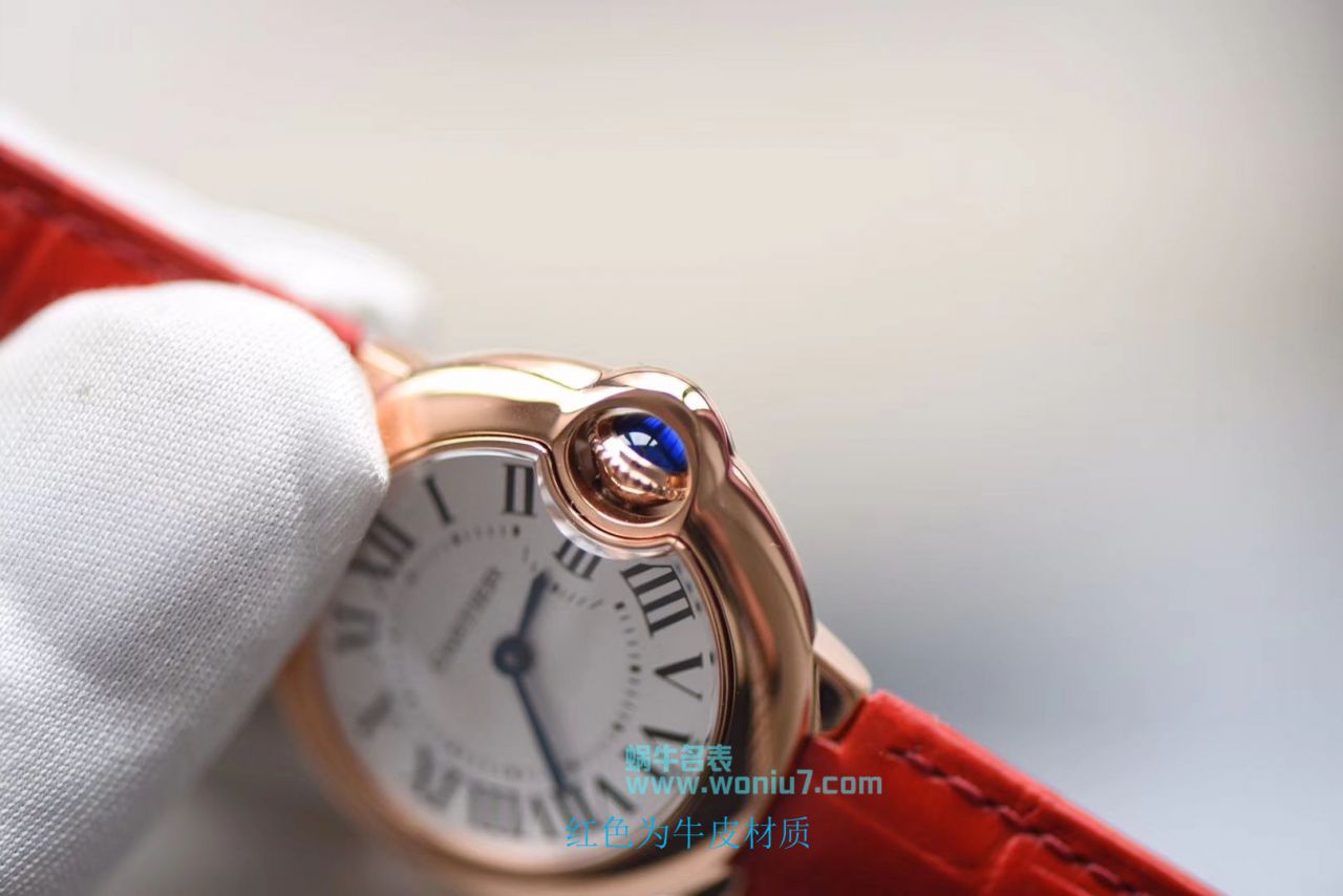 【HBBV6一比一超A高仿手表】卡地亚蓝气球系列小号蓝气球28毫米石英W6900256女士腕表《配鳄鱼皮》 / K139