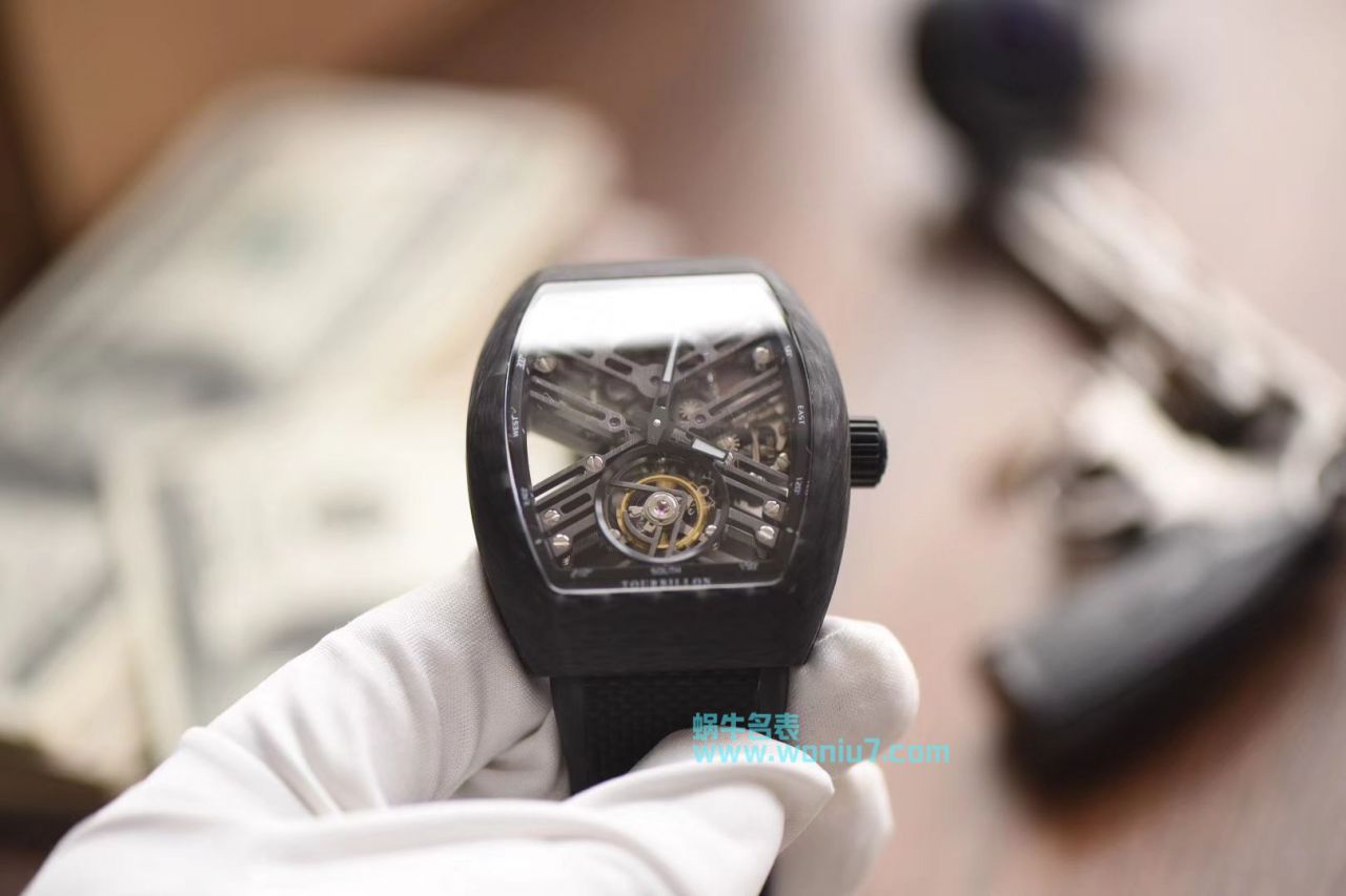 【JB一比一超A精高仿手表】法穆兰NEW SARATOGE系列V 45 T SQT CARBONE陀飞轮腕表 / FL030