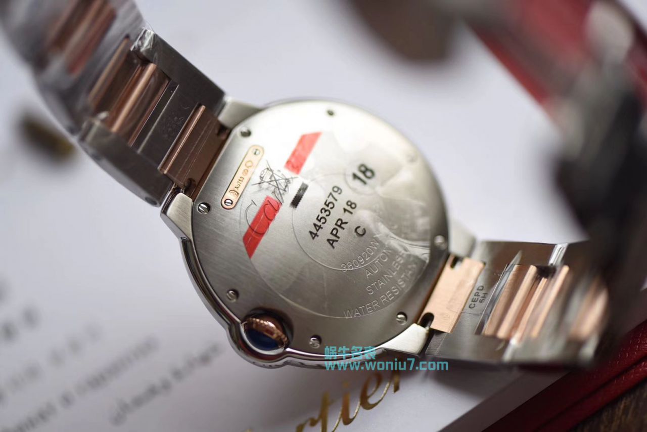 【V6一比一顶级超A克隆高仿手表】卡地亚蓝气球系列W2BB0003腕表女装36毫米机械 / K183