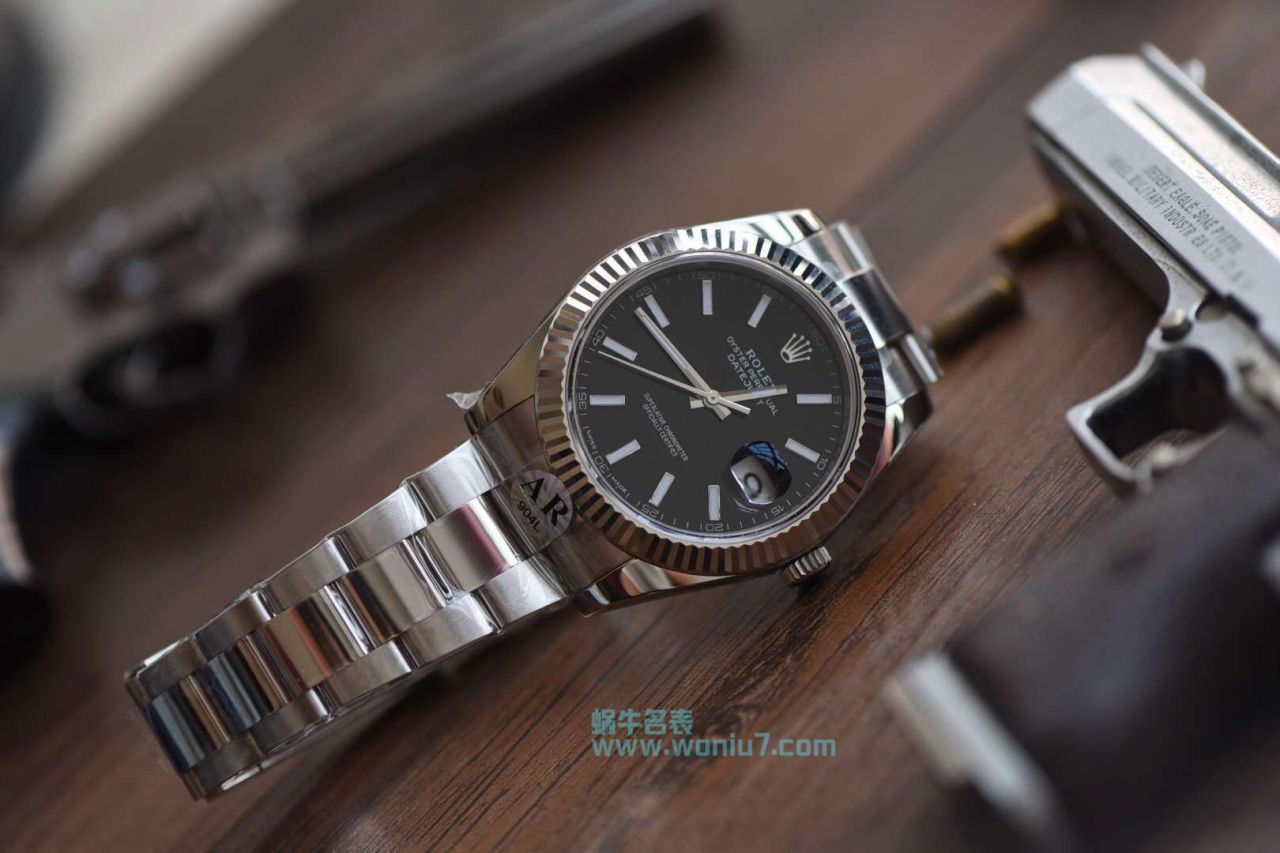 【AR一比一超A高精仿手表】劳力士日志型系列116334-黑盘腕表 / R257