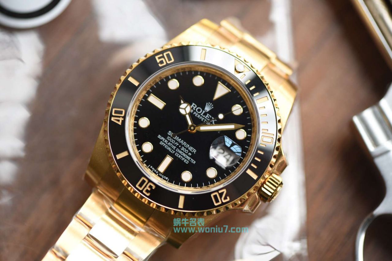 【独家视频评测VR一比一超A高仿手表】劳力士潜航者型116612-LN-97203包间金黑水鬼 / R197
