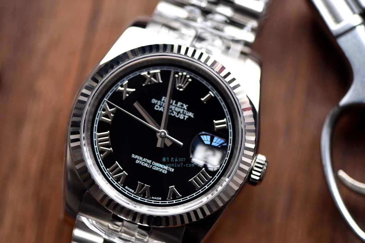 劳力士日志型系列116234-63200黑罗马盘腕表【AR1:1超A克隆高仿手表】 / R265