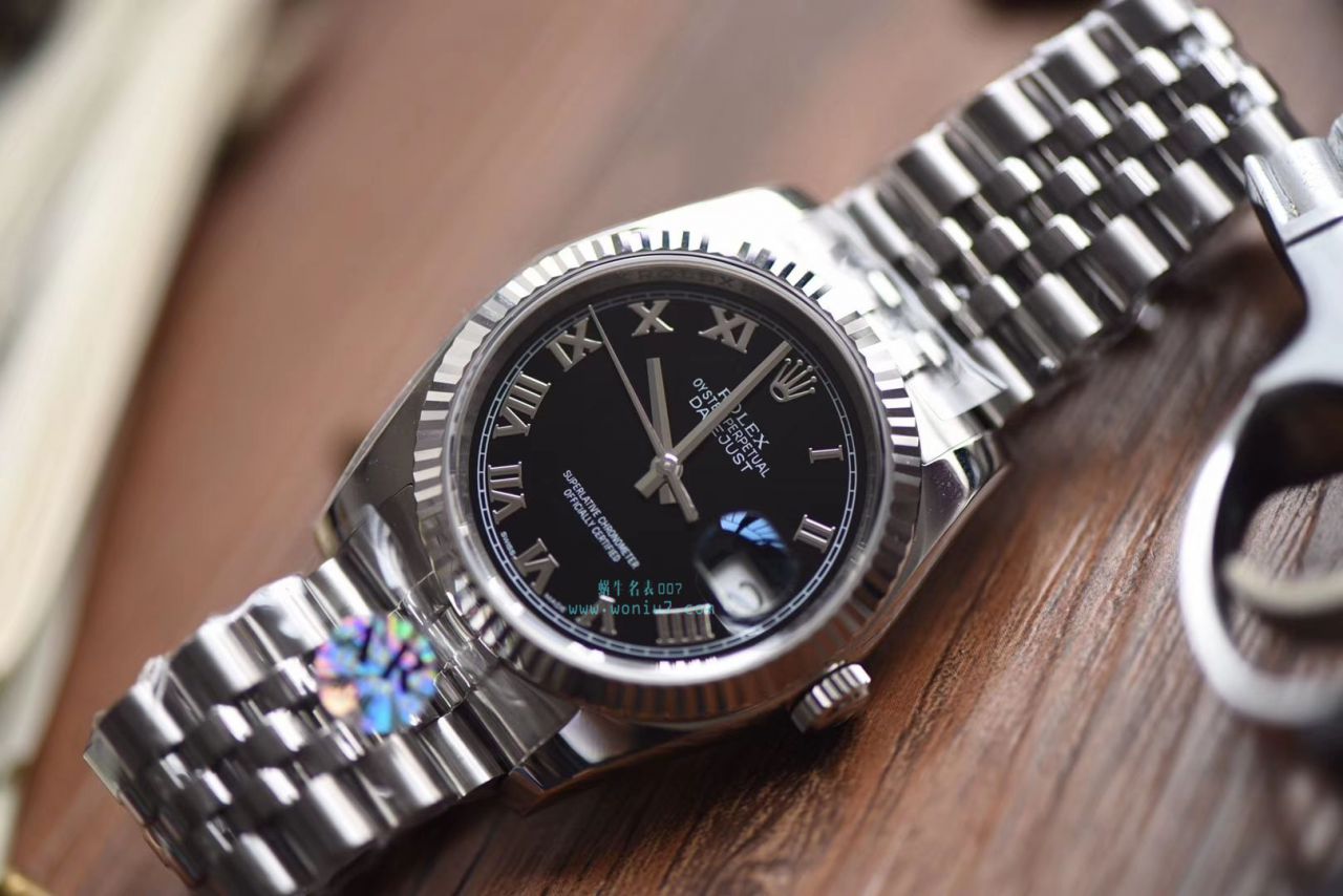 劳力士日志型系列116234-63200黑罗马盘腕表【AR1:1超A克隆高仿手表】 / R265
