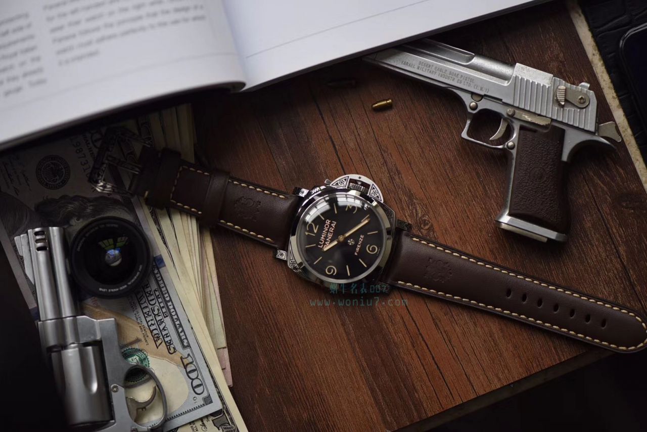【V9一比一顶级复刻高仿手表】沛纳海LUMINOR系列 PAM00972雕花腕表 / PAM972
