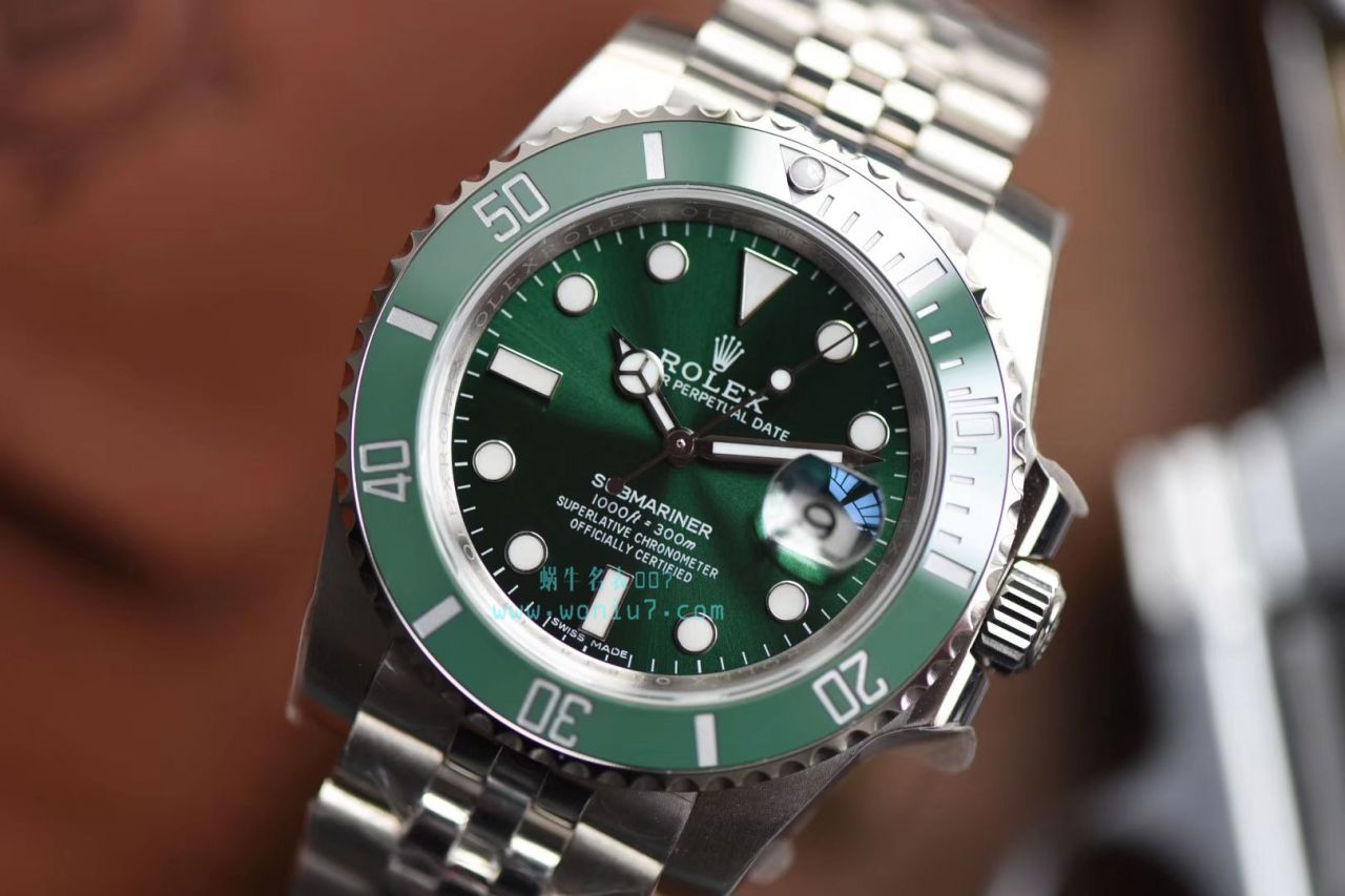 【V9厂出品，搭配五珠链】劳力士潜航者型顶级复刻高仿116610LN-97200 黑盘腕表(黑水鬼)、116610LV-97200 绿盘腕表(绿水鬼) / R268